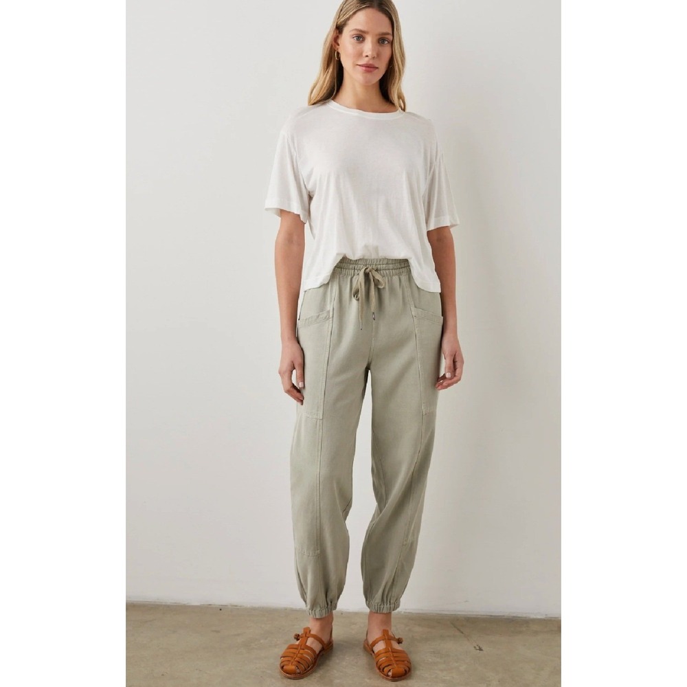 Rails Jogger Pants Women Small Sage Green Excellent Utility Drawstring Twill